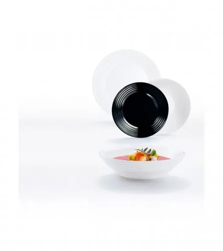 Tanjiri set crno bijeli 18/1 Herena 10694