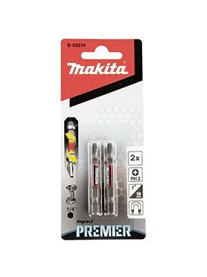 Bit PH2x50mm torzijski dvostruki2 kom Premier E-03274 MAKITA