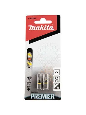 Bit T15x25mm torzijski 2 kom Premier E-03202 MAKITA