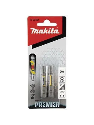 Bit T30x50mm torzijski dvostruki 2 kom Premier E-03361 MAKITA