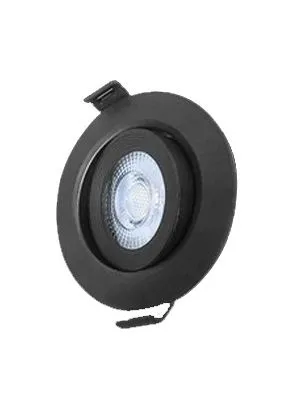 Downlight LED 3W 3000K Green Tech crni