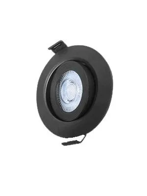 Downlight LED 3W 4200K Green Tech crni