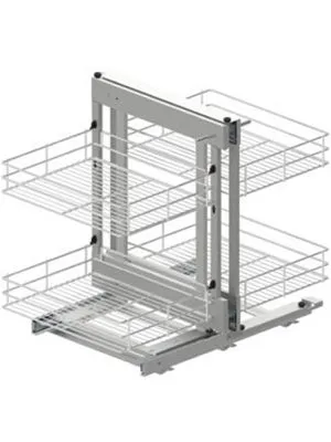 Košara za ugaoni element LIJEVA 800  CROM