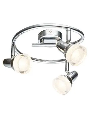 Lampa spot 3x4W LED Hrom/staklo 3000K