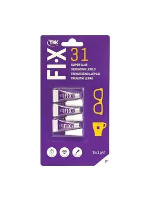 Ljepilo trenutno tekuće FIX 31 3X1g TKK