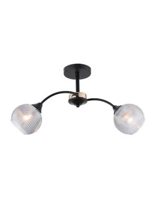 Luster Reyes 2xE27 40W crni E-Light