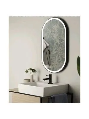 Ogledalo 50x90 ovalno Iron Black-Light TP