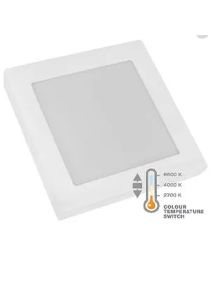 Panel LED 18W kvadratni nadgradni 2700-6500 Commel