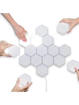 Panel LED 7,2W 4000K heksagonalni, touch+adapter 6/1