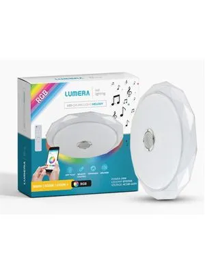 Plafonjera LED + zvučnik Lumera Lighting 24W RGB + dimabilna