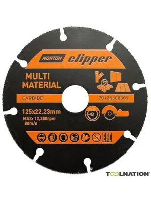 Ploča rezna multimaterijal 125mm NORTON Clipper