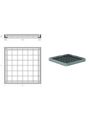 Poklopac AL za ispune 40x40cm A15/B125 405341 ACO