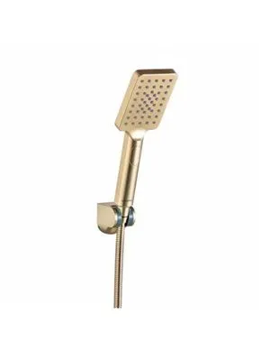 Set ručica+crijevo+nosač Loft Gold-Brushed VALVEX