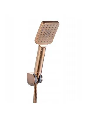 Set ručica+crijevo+nosač Loft Satin-Copper VALVEX