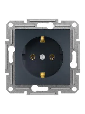Utičnica 2P+PE 16A 250V antracit, ASFORA