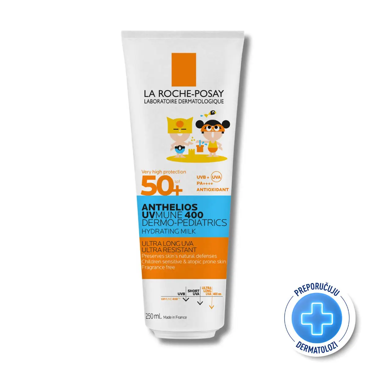 LA ROCHE POSAY Anthelios UVMune 400 Dermo-Pediatrics hidratantno mlijeko za djecu SPF50+, 250ml