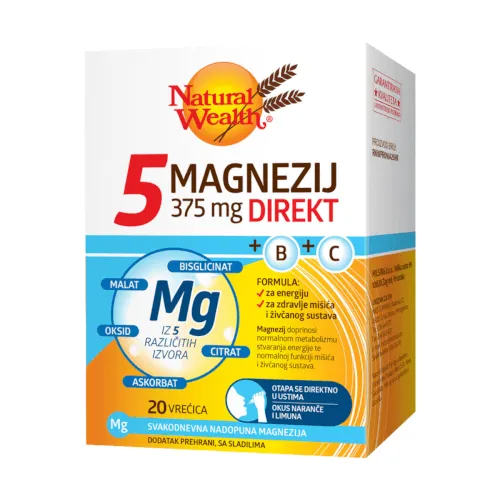 Natural Wealth 5 Magnezij 375mg direkt