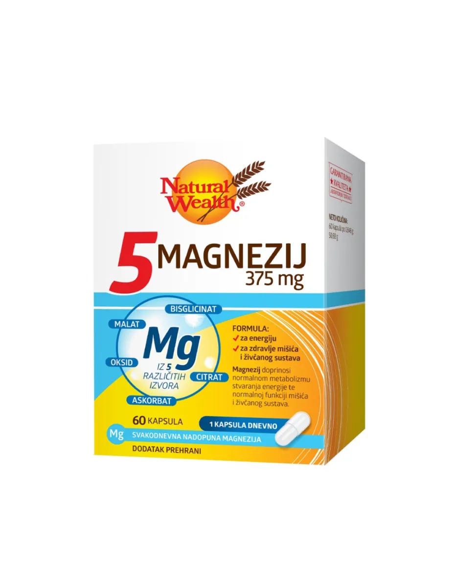 NW 5 Magnezij 375 mg kapsule