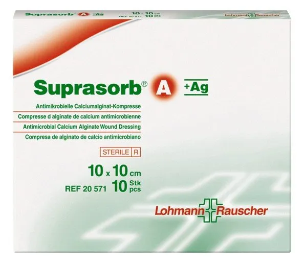 Suprasorb A + Ag  10 x 10 cm, 1 obloga