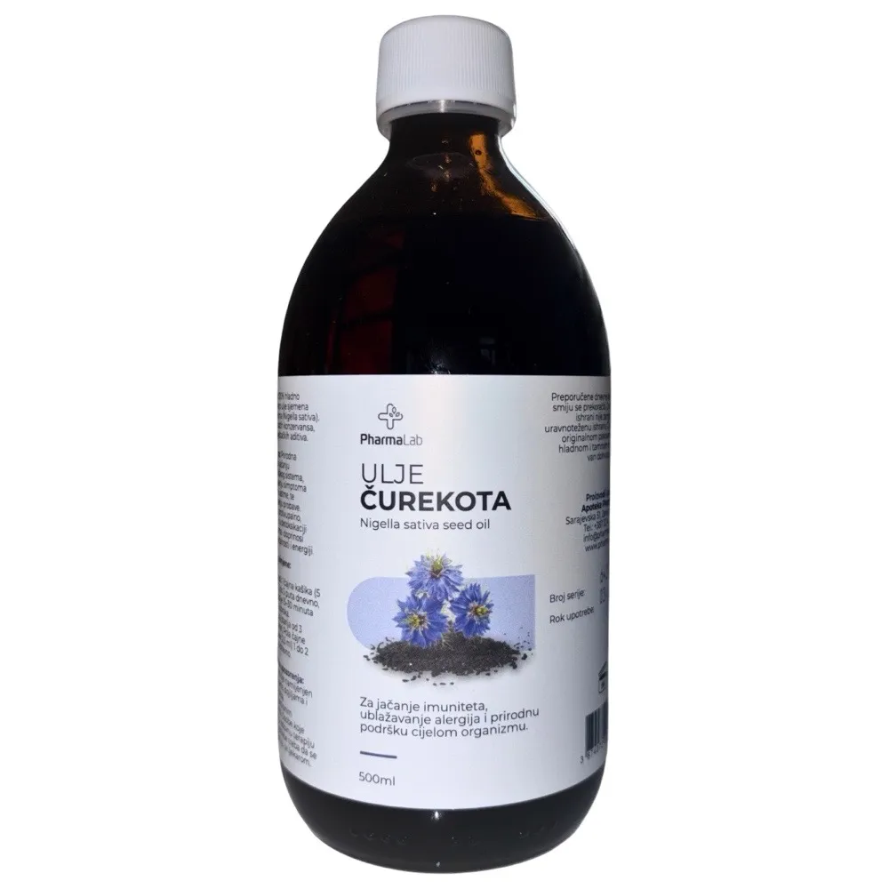 Ulje čurekota PharmaLab 500 ml – hladno cijeđeno