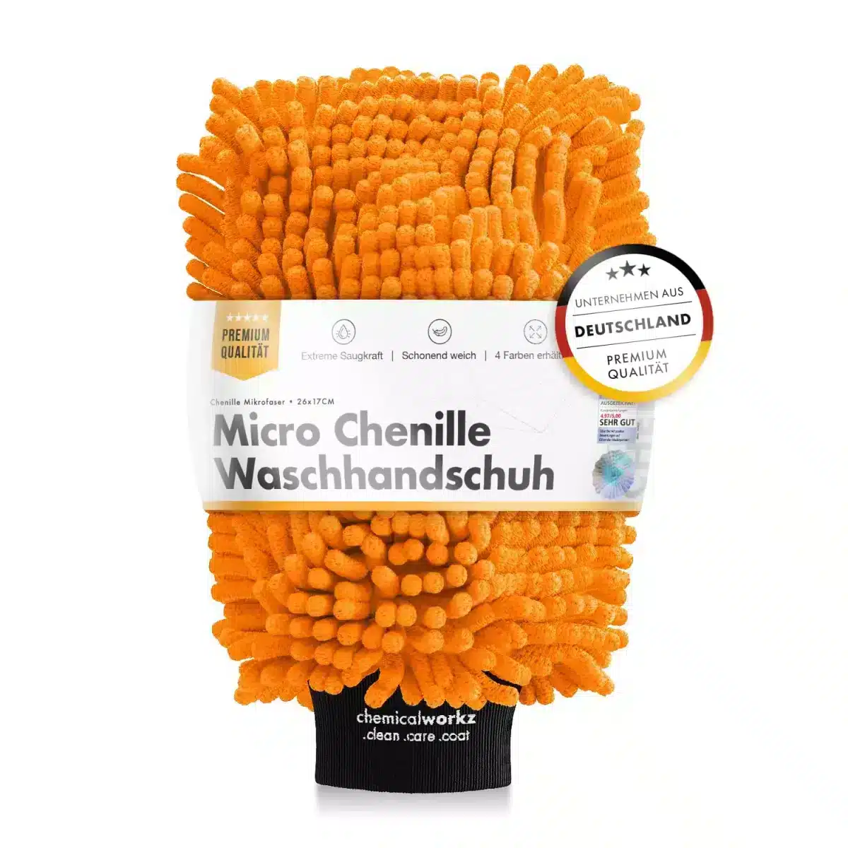 ChemicalWorkz Chenille Wash Mitt Orange