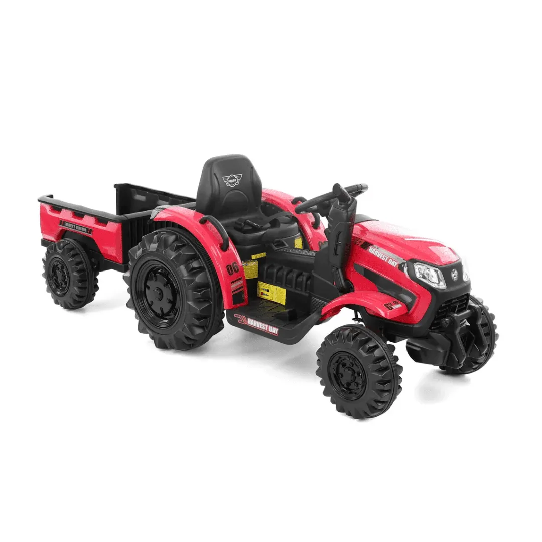 Dječji električni traktor s prikolicom HECHT 50435 Crveni