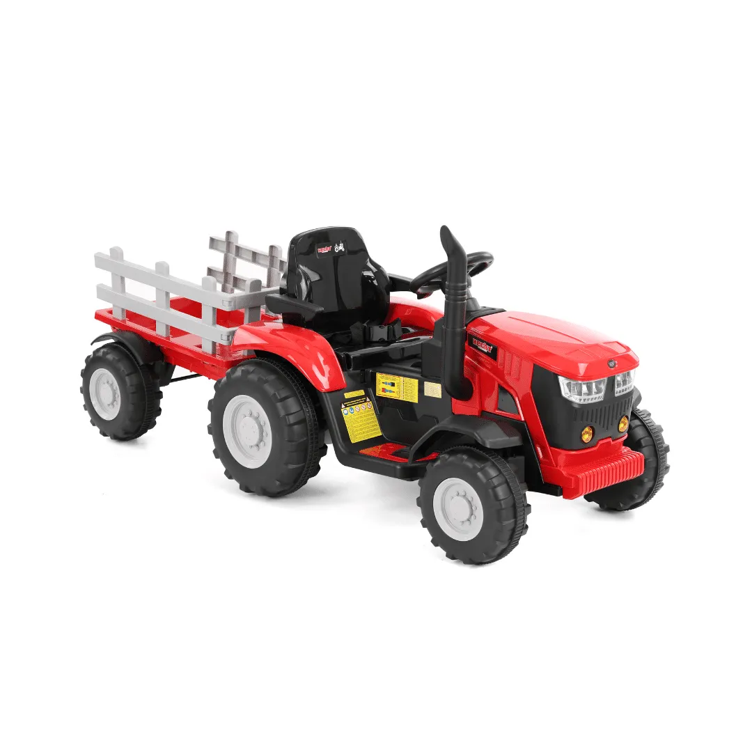 Dječji električni traktor s prikolicom HECHT 50825 Crveni