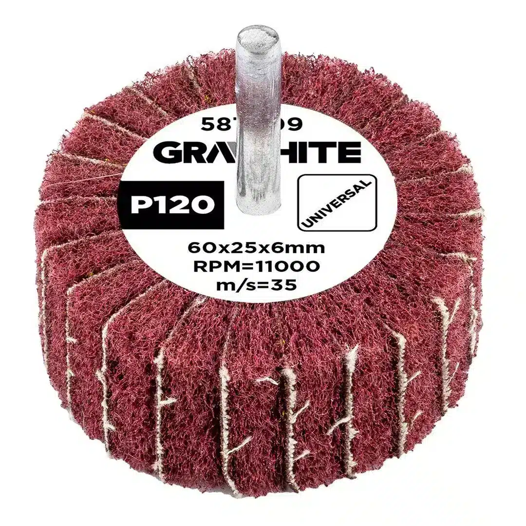 GRAPHITE Brusni kotač 60 x 25 x 6 mm, P120 58T409
