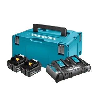 Makita aku POWER SET (2xBL1860B,DC18RD) 198077-8