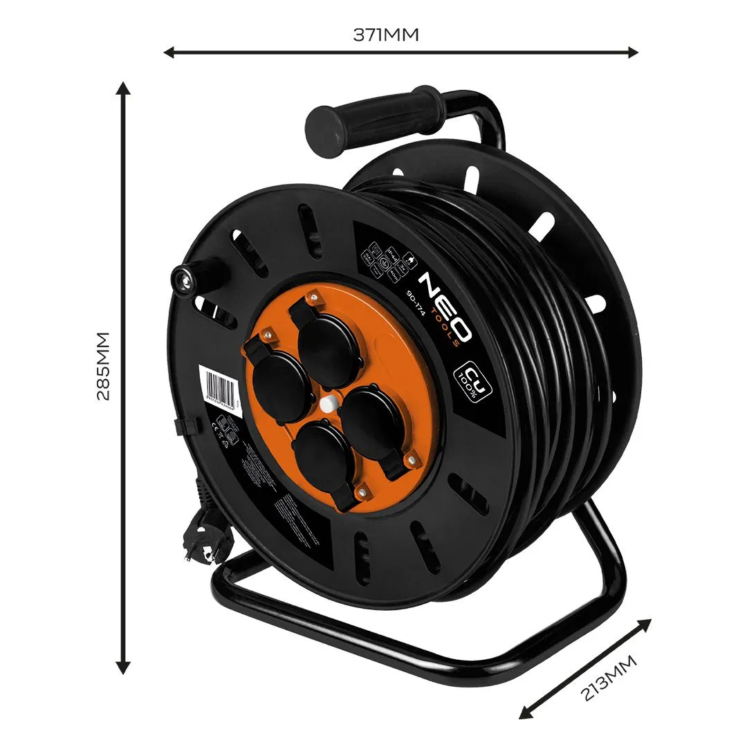 Produžni kabel na kolutu 40m, 3×2.5mm2 90-174