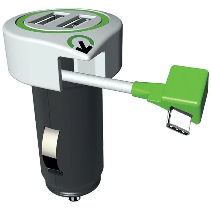 q2power Auto punjač, Dual...