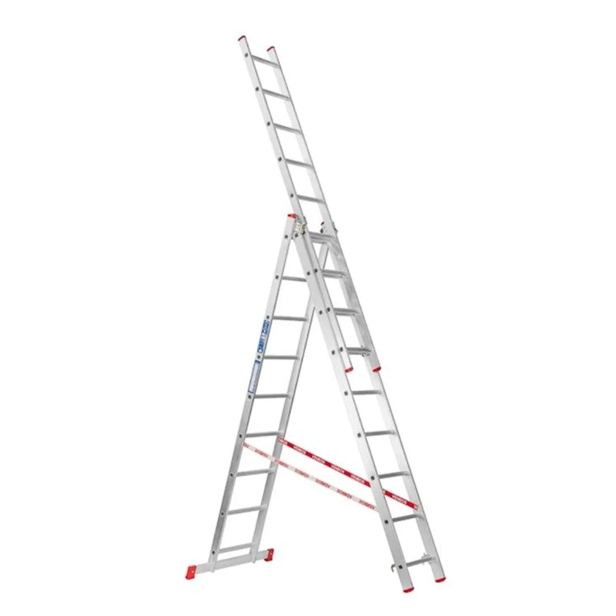 Ljestve – merdevine kombinirane 3 sekcije STS B10B3/250 2.5m 3×9