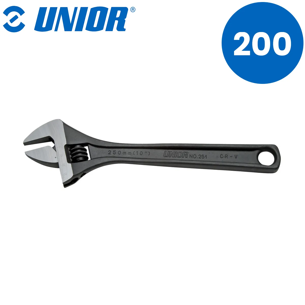 Podešavajući-francuski ključ UNIOR 251 612871 200mm
