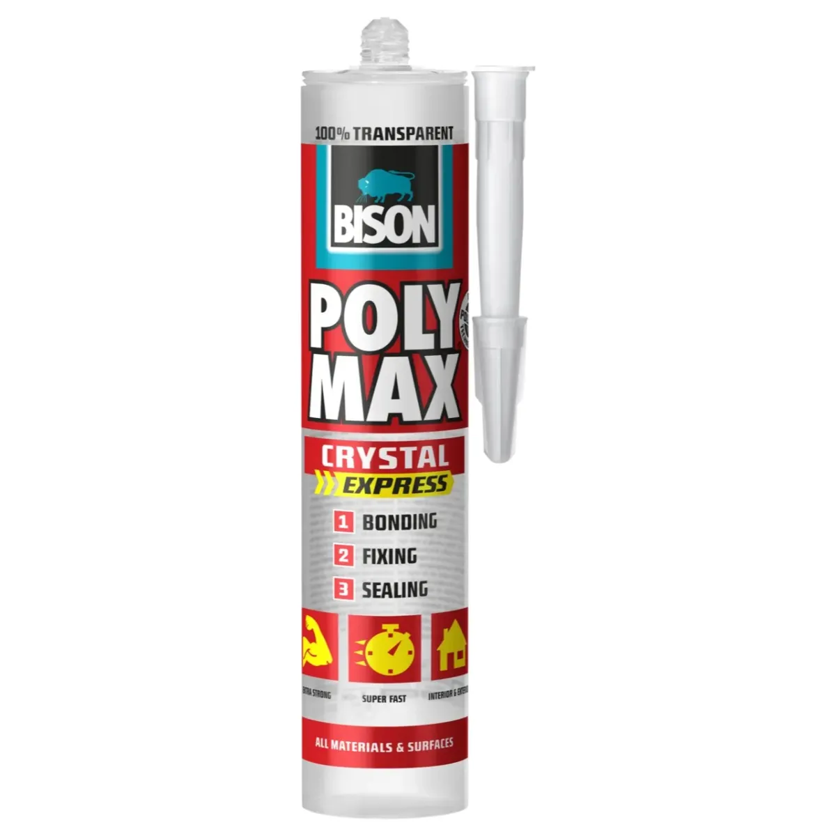 Univerzalno ljepilo Bison Poly Max Crystal 22BIS0007 300g transparentno