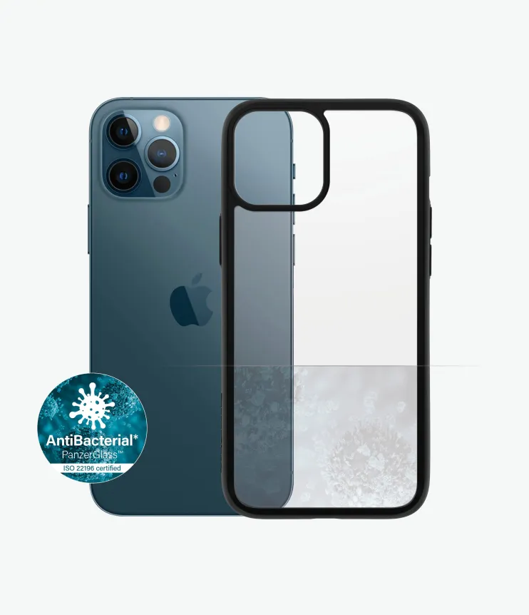 Providni okvir PanzerGlass ClearCase™ iPhone 12 Pro Max – Black Edition
