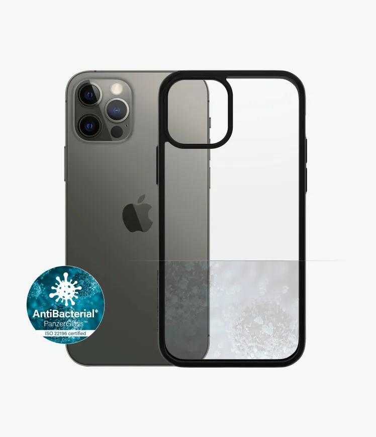 Providni okvir PanzerGlass ClearCase™ iPhone 12/12 Pro – Black Edition