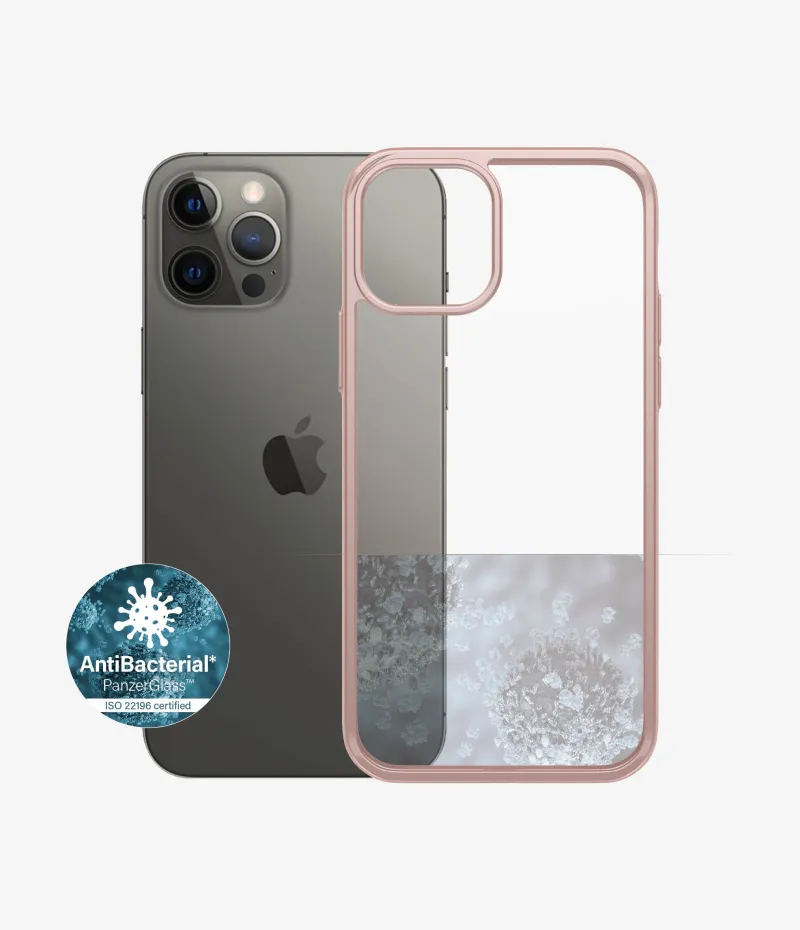 Providni okvir PanzerGlass ClearCaseColor™ iPhone 12/12 Pro – Rose Gold Limited Edition