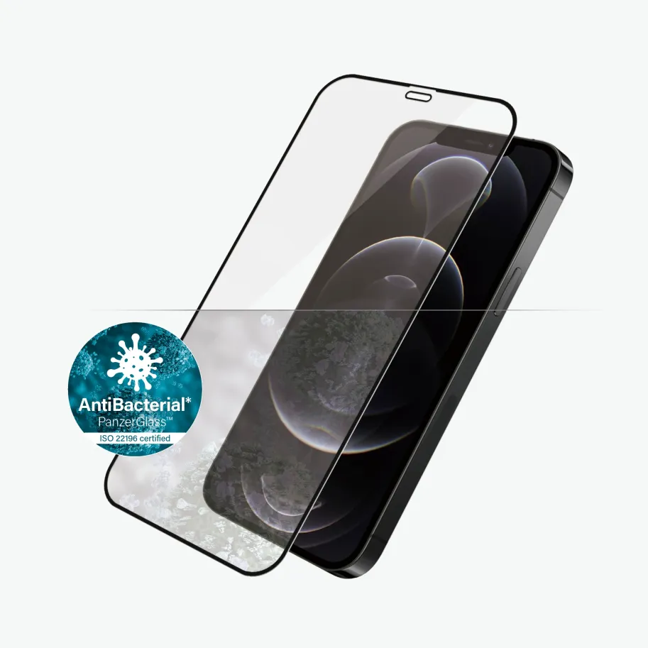 Zaštitno staklo PanzerGlass CF, AB iPhone 12/12 Pro – Black