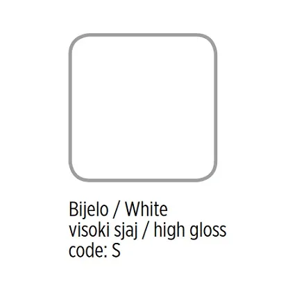 1 Bijeli ormarić 60 cm