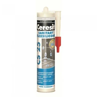 Ceresit CS 25 sanitarni silikon 300 ml, silver 04