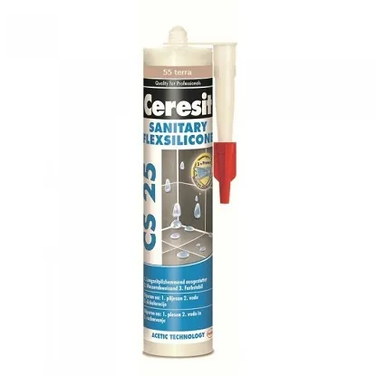 Ceresit CS 25 sanitarni silikon 300 ml, terra 55