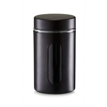 Doza kuhinjska crna 900 ml Ø10,2×18 cm