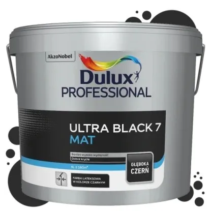Dulux PRO ULTRA BLACK 7 boja 9 l