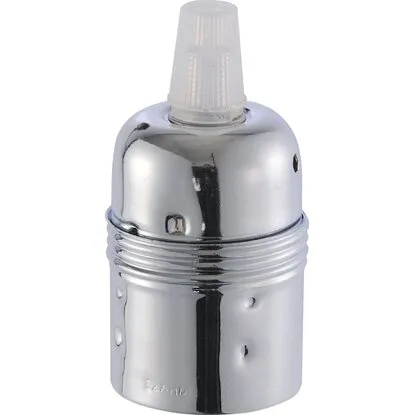 Grlo za sijalicu boja srebra E27/60W