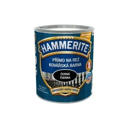 Hammerite lak 3u1 rustik crni 750 ml