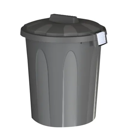 Kanta 50l sa poklopcem siva