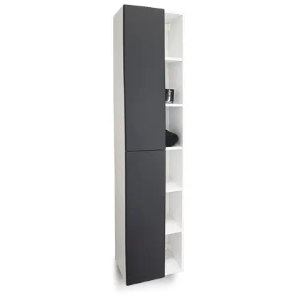 Kupaonski ormarić boćni Luxury black 40/170