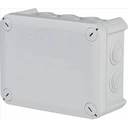 LUX Razvodna kutija N/Ž 150mm x 116mm siva IP66