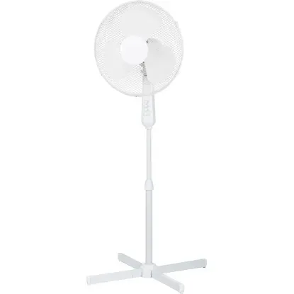 Stojeći ventilator s podesivom visinom, 45 W, bijeli, promjer 41 x 107-126 cm