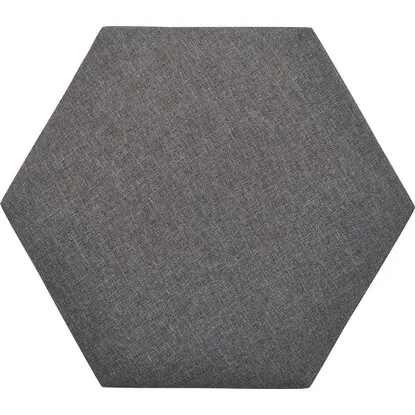 Zidni tekstilni panel 30 cm x 30 cm Stone Grey šestougao